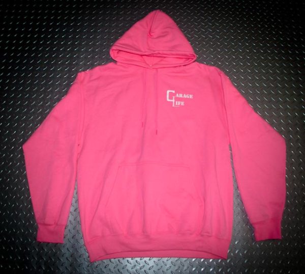 Hoodies Pink w/white